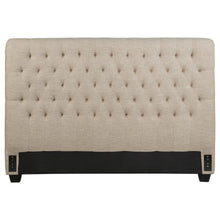 Load image into Gallery viewer, Chloe - Upholstered Queen Panel Headboard - Oatmeal