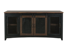 Load image into Gallery viewer, Pueblo Black - TV Stand / Console / Wall Unit - Black / Medium Brown