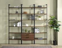 Load image into Gallery viewer, Owens - 3 Piece Wall Mounted Bookshelf Set - Walnut