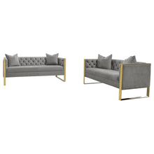 Load image into Gallery viewer, Eastbrook - Velvet Upholstered Tufted Sofa Set