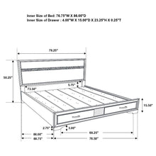 Load image into Gallery viewer, Miranda - Storage Wood Panel Bed