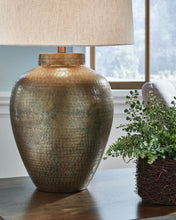 Load image into Gallery viewer, Madney - Antique Gold Finish - Metal Table Lamp