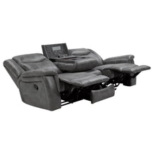Load image into Gallery viewer, Conrad - Upholstered Padded Arm Motion Sofa - Gray