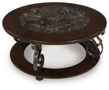 Load image into Gallery viewer, Frallyn - Dark Brown - Round Cocktail Table