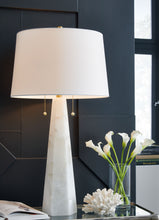 Load image into Gallery viewer, Laurellen - White - Alabaster Table Lamp