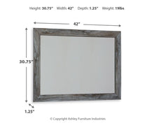 Load image into Gallery viewer, Baystorm - Gray - Bedroom Mirror