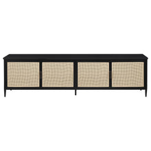 Load image into Gallery viewer, Amherst - 4-Door 78&quot; Metal TV Stand Media Console - Black