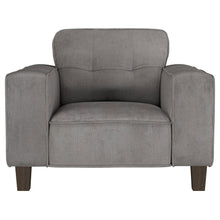 Load image into Gallery viewer, Deerhurst - Upholstered Track Arm Tufted Accent Chair - Charcoal