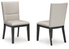 Load image into Gallery viewer, Glinari - Taupe / Black - Dining Upholstered Side Chair (Set of 2)