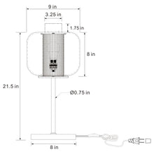 Load image into Gallery viewer, Ingrid - Glass Shade Bedside Table Lamp - Black