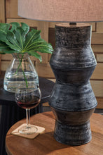 Load image into Gallery viewer, Kerbert - Distressed Black - Terracotta Table Lamp