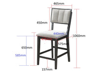 Load image into Gallery viewer, Cline - Counter Height Chair (Set of 2) - Charcoal / Gray
