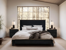 Load image into Gallery viewer, Empire - Nightstand - Satin Black / Brown