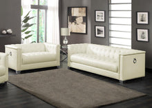 Load image into Gallery viewer, Chaviano - Upholstered Track Arm Sofa Set