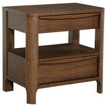 Load image into Gallery viewer, Maderia - 2-Drawer Nightstand Bedside Table - Walnut