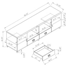 Load image into Gallery viewer, Burkett - 2 Door Engineered Wood TV Stand - White High Gloss