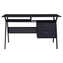 Load image into Gallery viewer, Weaving - 2-Drawer Computer Desk Keyboard Tray - Black
