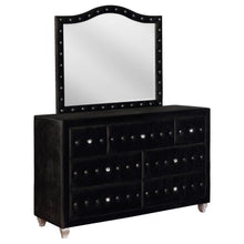 Load image into Gallery viewer, Deanna - 7-Drawer Upholstered Dresser With Mirror