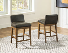 Load image into Gallery viewer, Cabalynn - Two-tone Brown - Upholstered Barstool (Set of 2)
