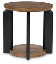 Load image into Gallery viewer, Kraeburn - Brown / Black - Round End Table