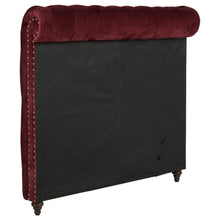 Load image into Gallery viewer, Devon - Upholstered Queen Headboard - Wine Red