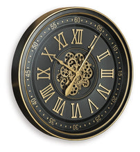Load image into Gallery viewer, Dairton - Black / Gold Finish - Wall Clock