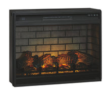 Load image into Gallery viewer, Roddinton - Dark Brown - 2 Pc. - 74&quot; TV Stand with Electric Infrared Fireplace Insert