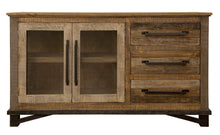 Load image into Gallery viewer, Loft Brown - 60” Buffet With 3 Drawer / 2 Doors - Two Tone Gray / Brown