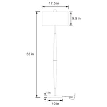 Load image into Gallery viewer, Flanary - Drum Shade Tapered Floor Lamp - Natural