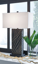 Load image into Gallery viewer, Bartlen - Black / Gold Finish - Poly Table Lamp