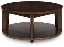 Load image into Gallery viewer, Korestone 2 - Dark Brown - Round Cocktail Table