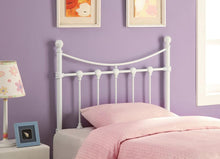 Load image into Gallery viewer, Marie - Metal Twin Open Frame Headboard - White