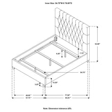 Load image into Gallery viewer, Chloe - Upholstered Panel Bed