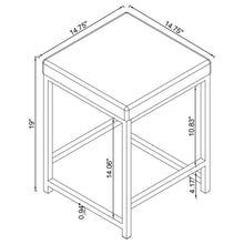 Load image into Gallery viewer, Umbridge - Upholstered Square Padded Cushion Vanity Stool - Light Gray