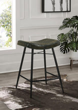 Load image into Gallery viewer, Bayu - Leather Upholstered Counter Stool (Set of 2)