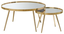 Load image into Gallery viewer, Kaelyn - 2 Piece Round Mirror Top Nesting Coffee Table