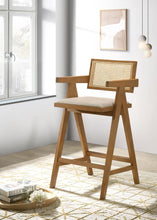 Load image into Gallery viewer, Kane - Woven Rattan Wood Bar Chair (Set of 2) - Light Walnut