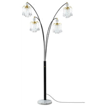 Load image into Gallery viewer, Maisel - Hanging Crystal Arc Tree Floor Lamp - Black