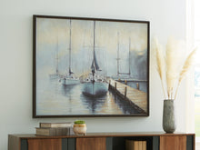 Load image into Gallery viewer, Worthney - Blue / White / Brown - Wall Art