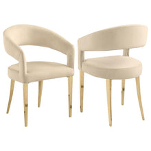 Load image into Gallery viewer, Galiano Velvet - Upholstered Dining Arm Chair (Set of 2)