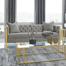 Load image into Gallery viewer, Eastbrook - Velvet Upholstered Tufted Sofa - Gray