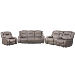 Blake - Manual Reclining Sofa Loveseat And Recliner - Desert Taupe