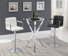 Load image into Gallery viewer, Denali - Round Glass Top Bistro Bar Table - Chrome