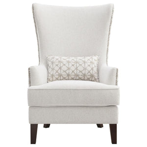 Pippin - Upholstered Wingback Accent Chair - Latte