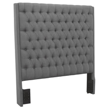 Load image into Gallery viewer, Camille - Upholstered Eastern King Panel Headboard - Gray