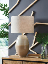 Load image into Gallery viewer, Linas - Cream / Beige - Metal Table Lamp