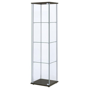 Bellatrix - 4-Shelf Clear Glass Curio Cabinet