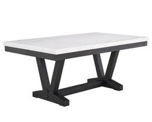 Load image into Gallery viewer, Varley - Genuine Marble Dining Table - Charcoal &amp; White