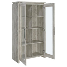 Load image into Gallery viewer, Alejo - 2 Door Engineered Wood Tall Cabinet - Gray Driftwood