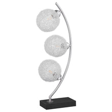 Load image into Gallery viewer, Claudia - Woven Spherical Metal Table Lamp - Black